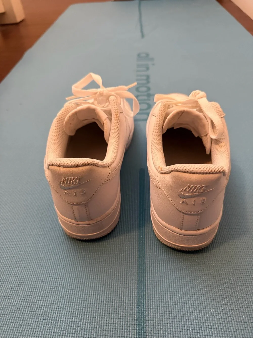 Nike White Low-Top Leather Sneakers Air Force One